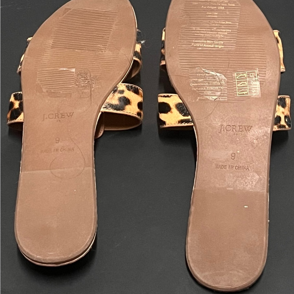J. Crew Factory Leopard Print Sandals View 2
